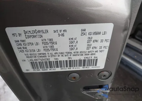 2007 Jeep Liberty Sport from USA, damaged, VIN 1J4GL48K77W542362